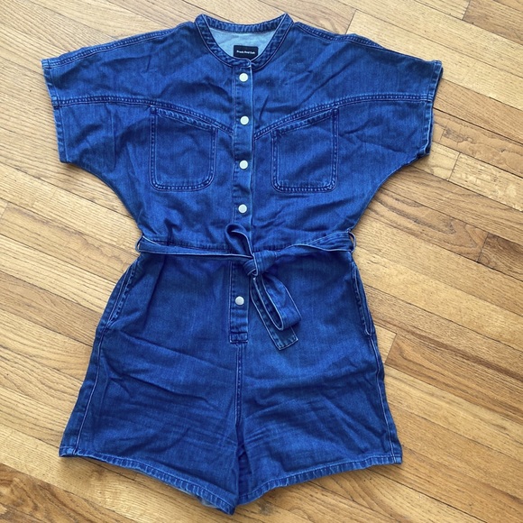 Frank & Oak Denim Romper - Picture 1 of 6